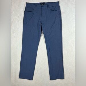 Men's Travis Mathew Size 36W Blue Performance Cotton Lightweight Golf Pants EUC